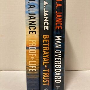 3 J. A. Jance Suspense Thriller Novels Hardcover DJ Book Lot